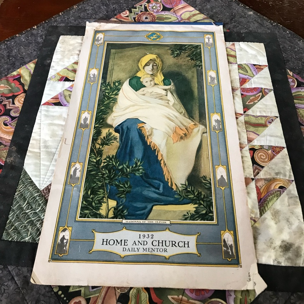 Vintage Rare 1932 United Brethren Church Calendar